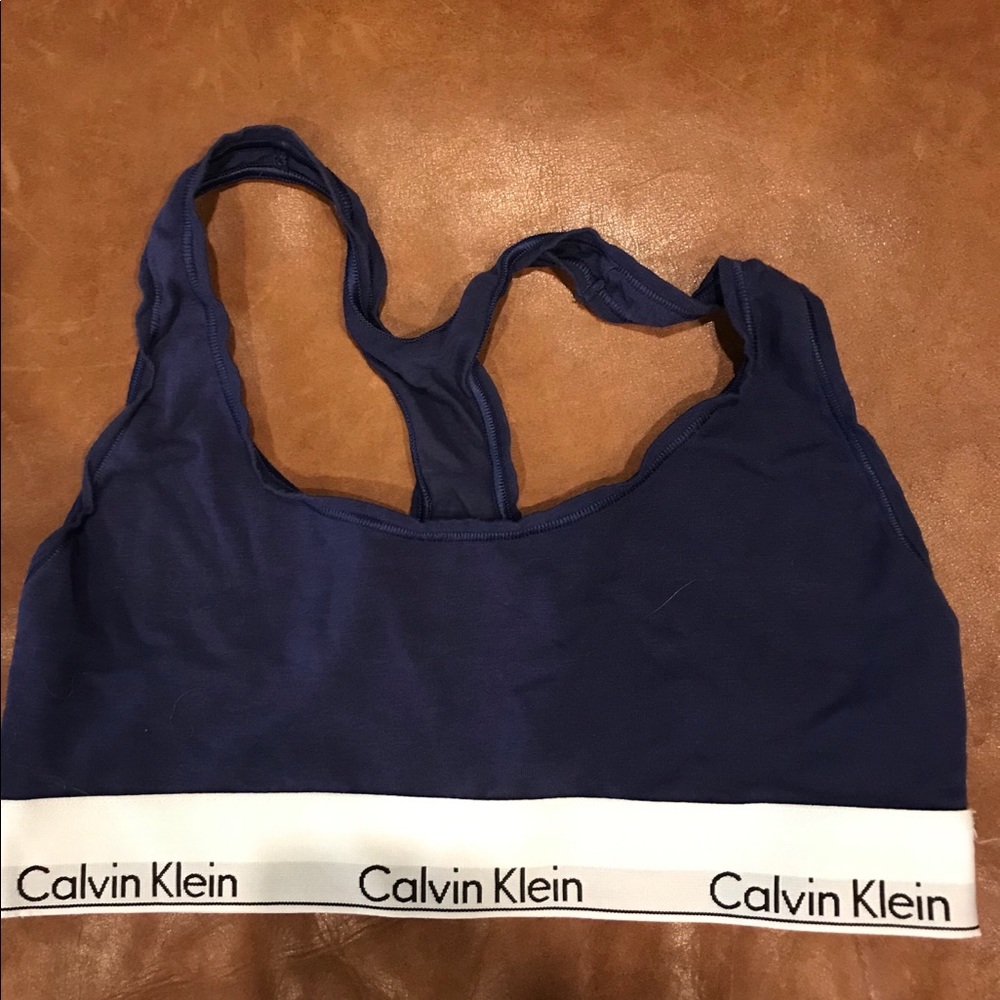 Navy Calvin Klein Bra